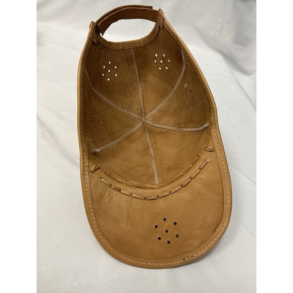 Handmade Cuban Leather Baseball Cap Hat Souvenir Tooled Embossed Adjustable - Picture 14 of 14